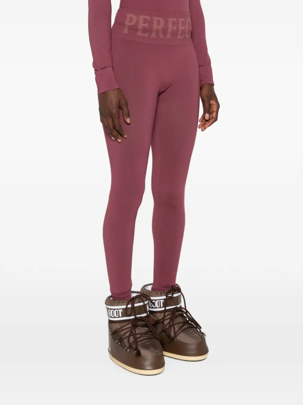 Perfect Moment Ski-legging met logoband Rood