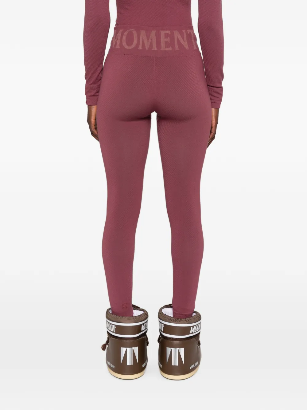 Perfect Moment Ski-legging met logoband Rood