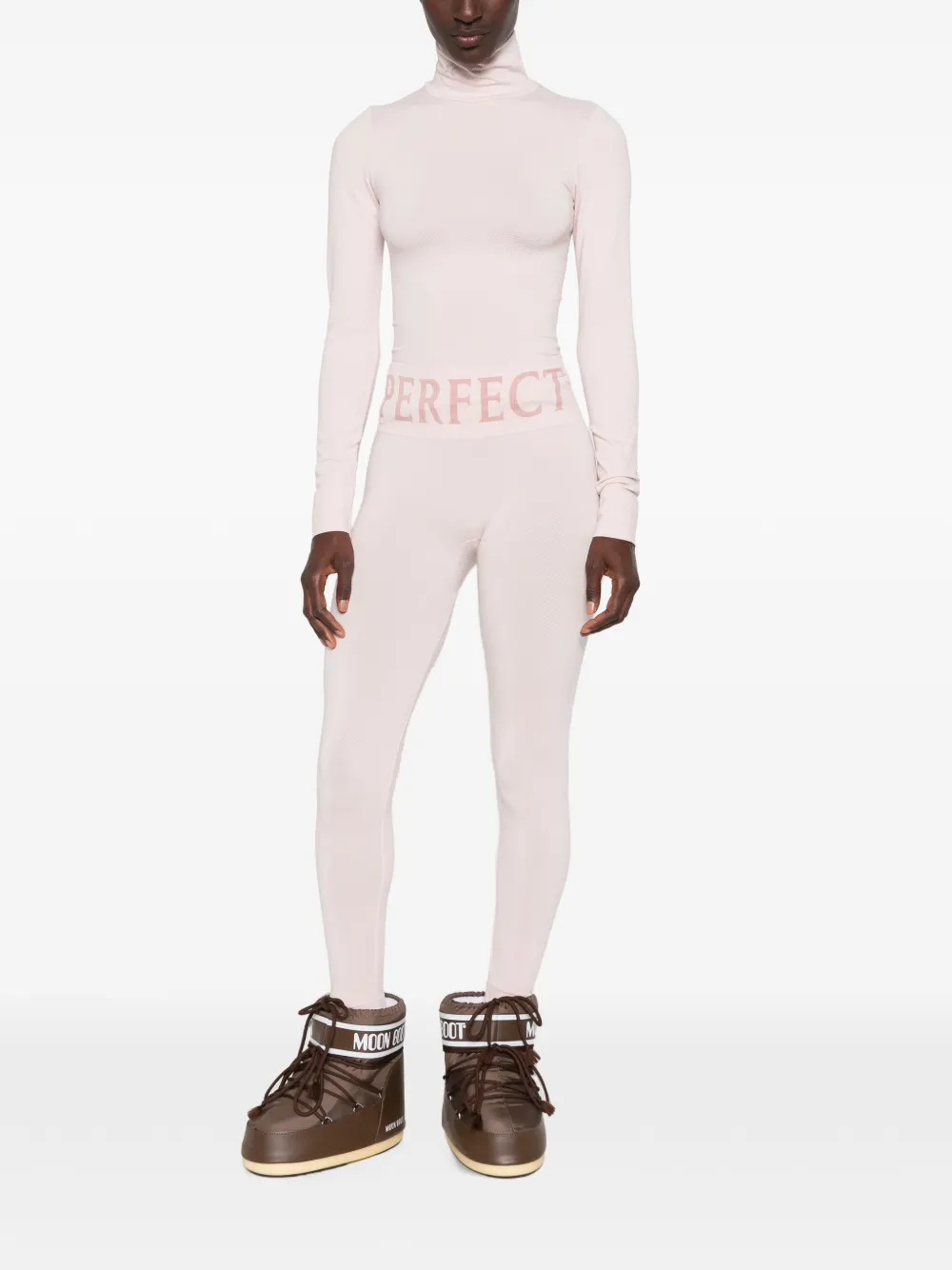 Perfect Moment Ski-legging met logoband Roze