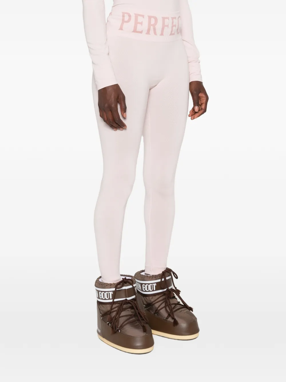 Perfect Moment Ski-legging met logoband Roze