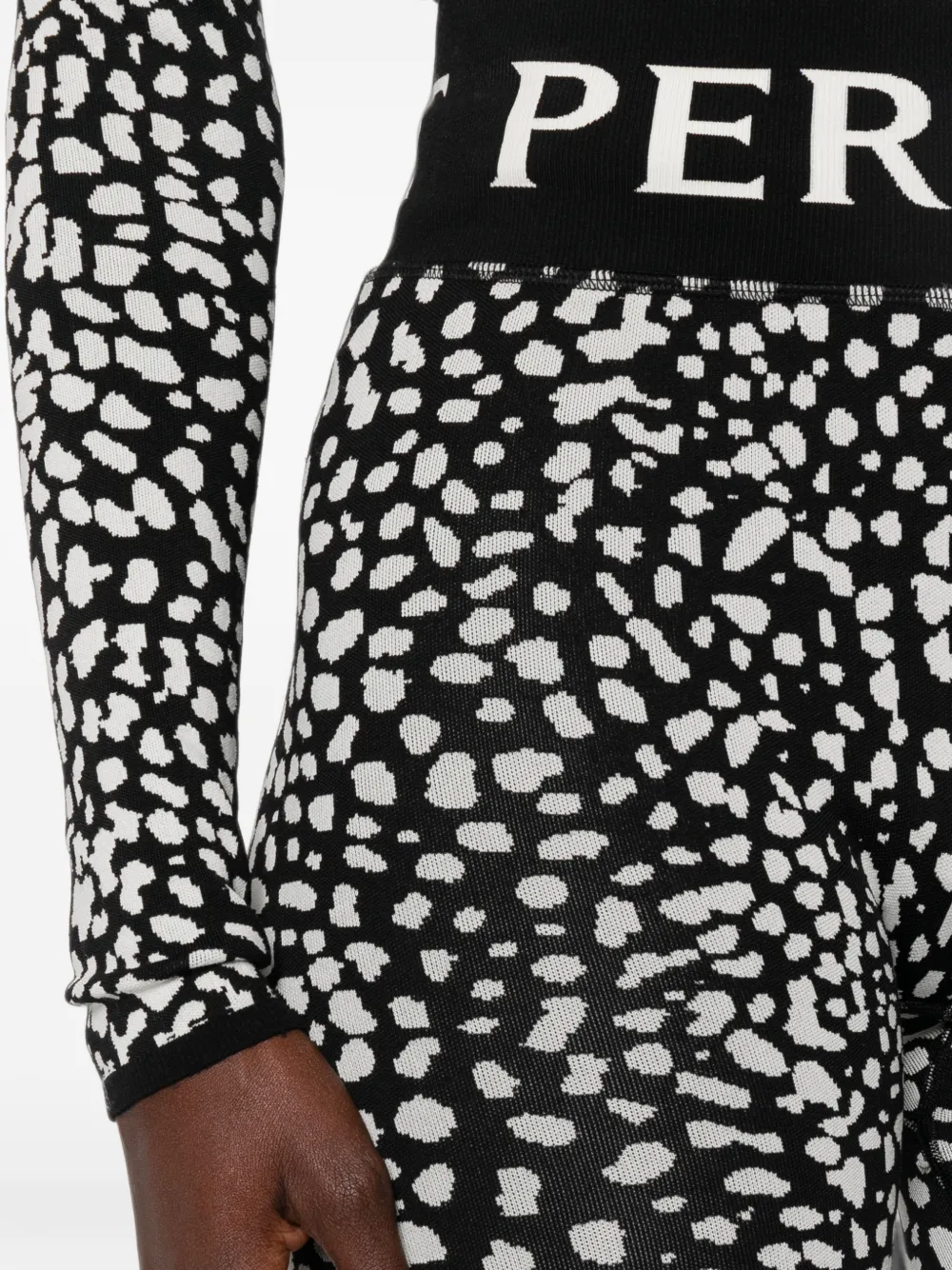Perfect Moment Legging met luipaardprint Zwart