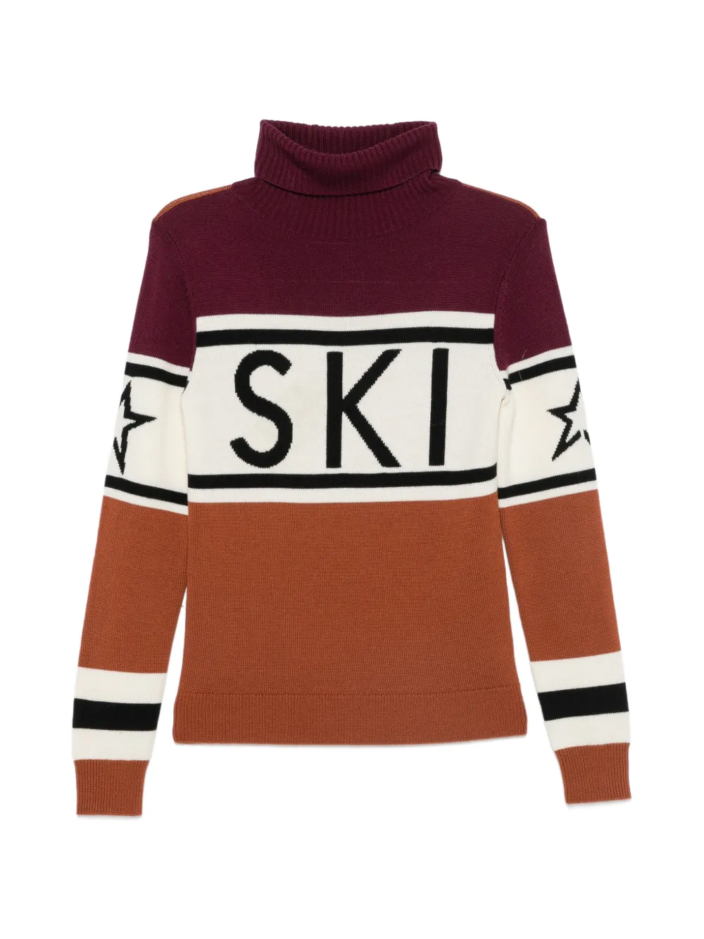 Perfect Moment Schild intarsia-knit sweater