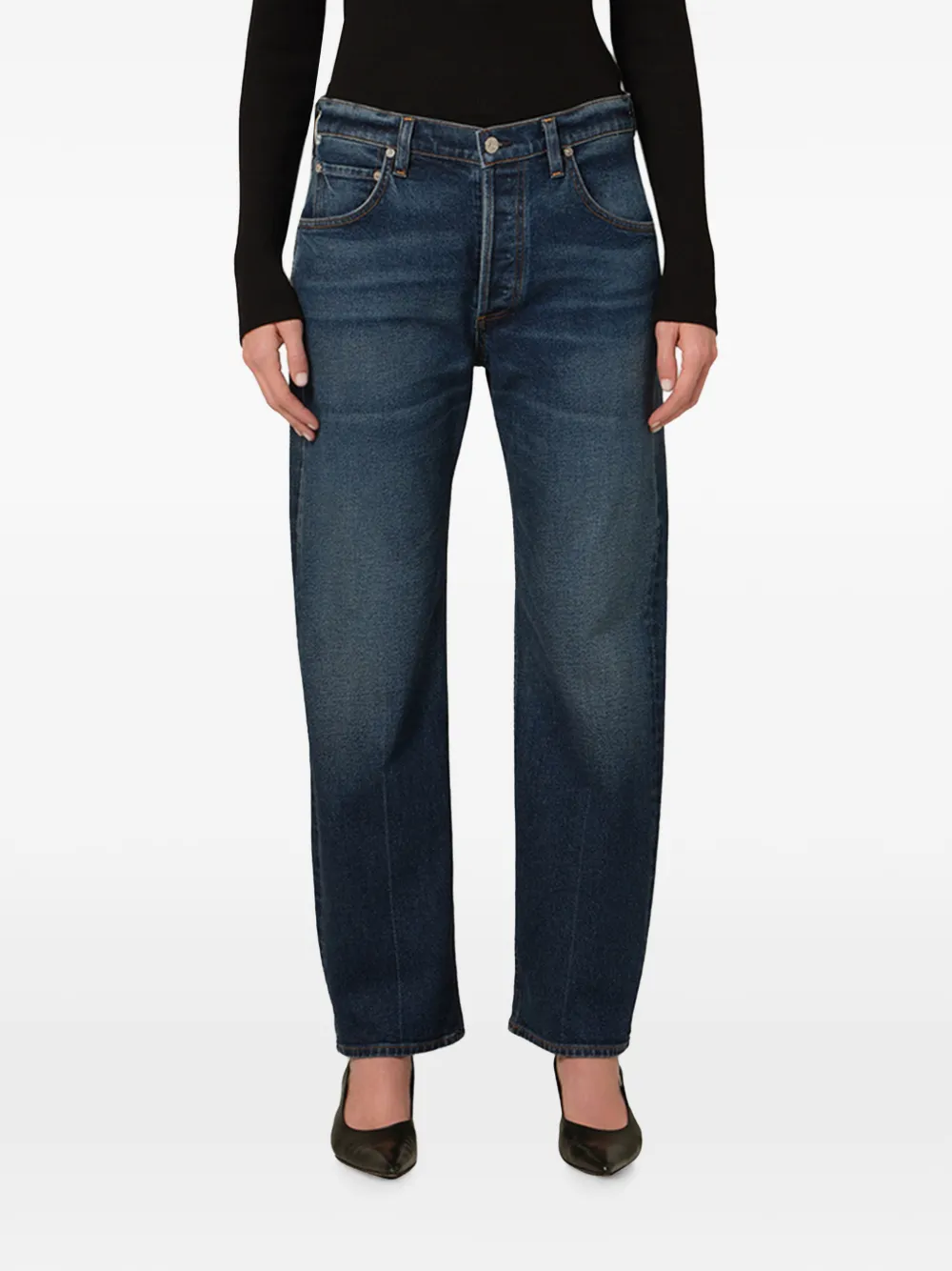 Citizens of Humanity Winslow Boyfriend buttoned jeans - Blu