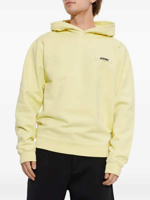 Jacquemus The Gros Grain Hoodie | Yellow | FARFETCH PT