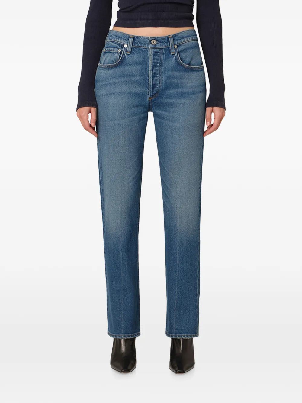 Citizens of Humanity high-rise slim-fit jeans - Blu