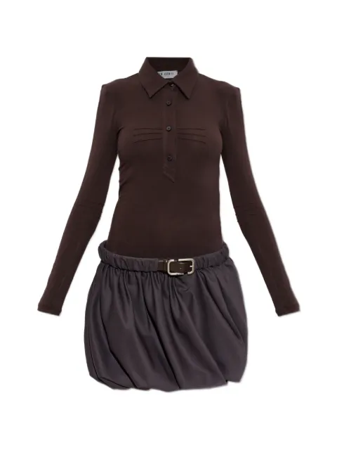 The Attico dark brown mini dress