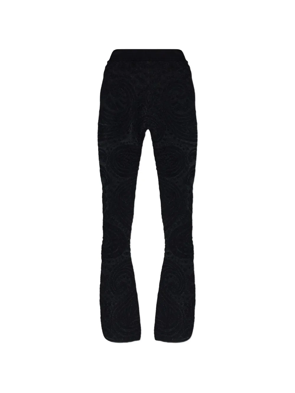 ETRO Paisley-pattern flared trousers - Nero