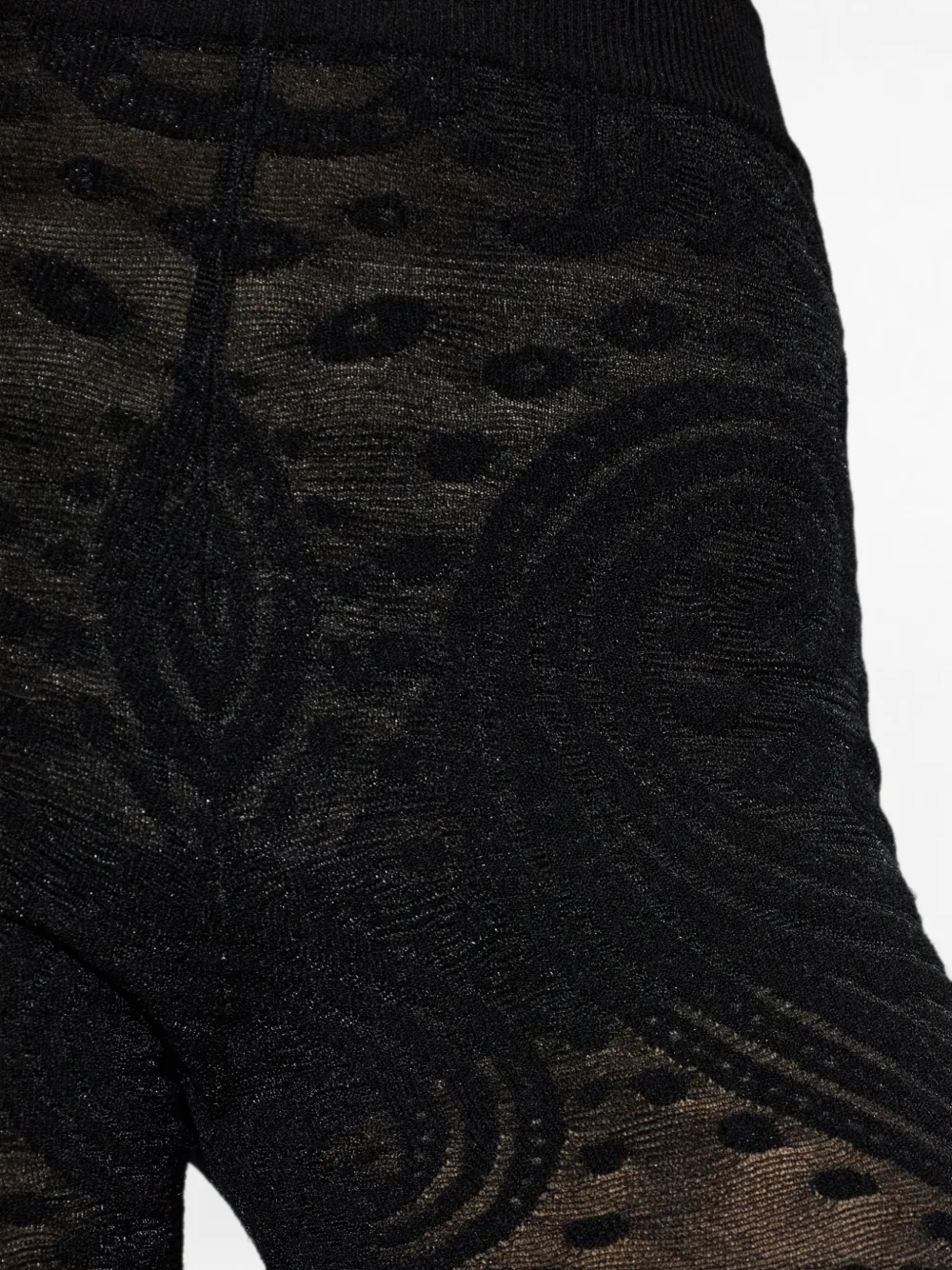 ETRO Flared broek met Paisley-patroon54 Zwart