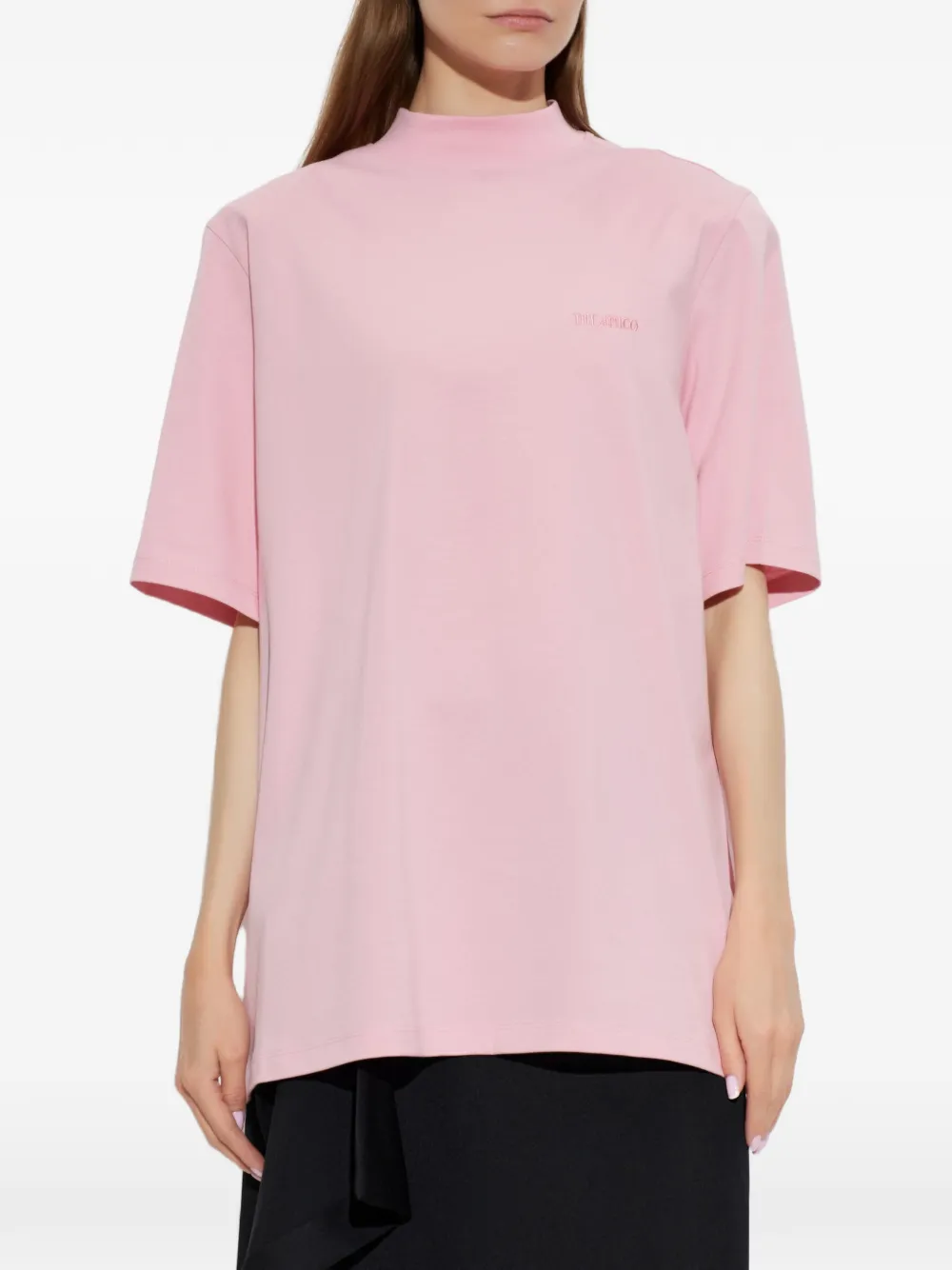 The Attico T-shirt met schoudervullingen Roze