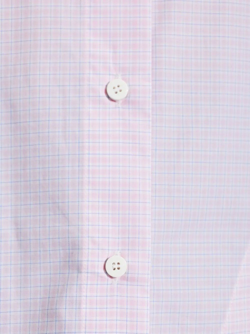 The Attico Geruite blouse met uitgesneden details Roze