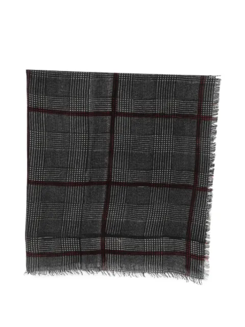 Faliero Sarti Cristopher check-pattern frayed scarf