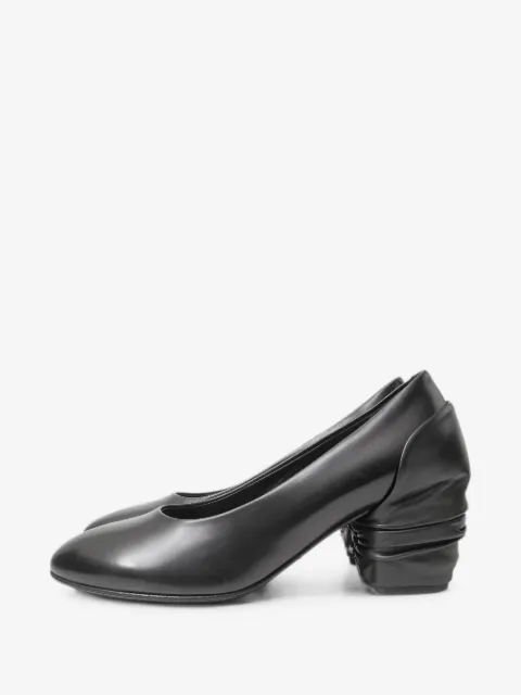 Comme Des Garçons draped heeled pumps