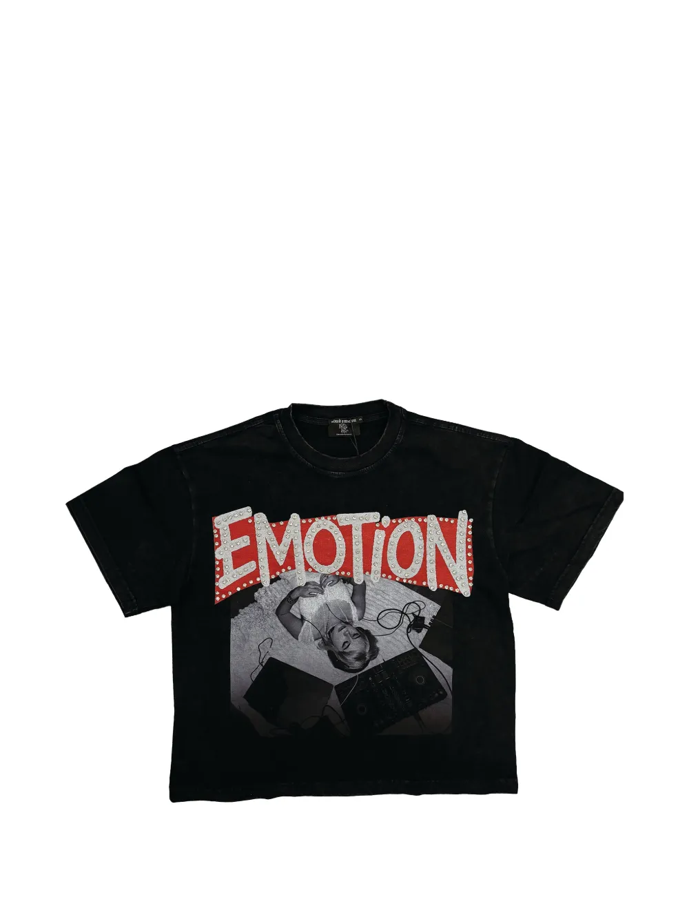 Mixed Emotion Tunes T-shirt In Black