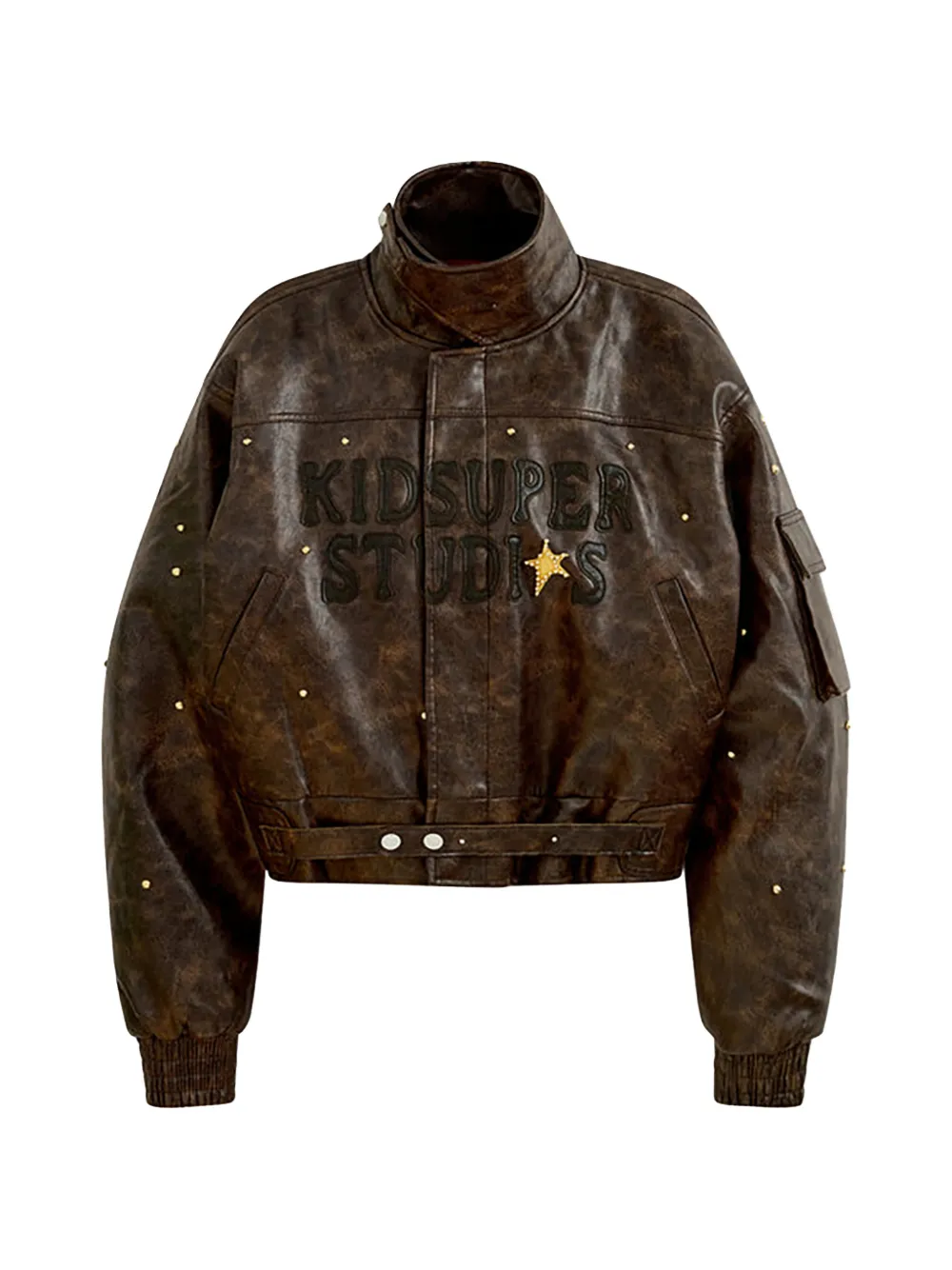 Kidsuper Graphic-print Jacket In Brown