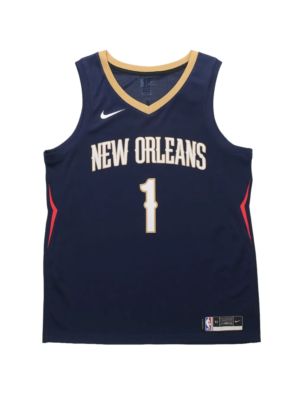 Nike New Orleans Pelicans Icon Edition Herren Nike Dri-FIT NBA Swingman Trikot - Blau