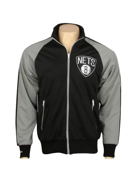 Mitchell & Ness Brooklyn Nets logo-patch track jacket