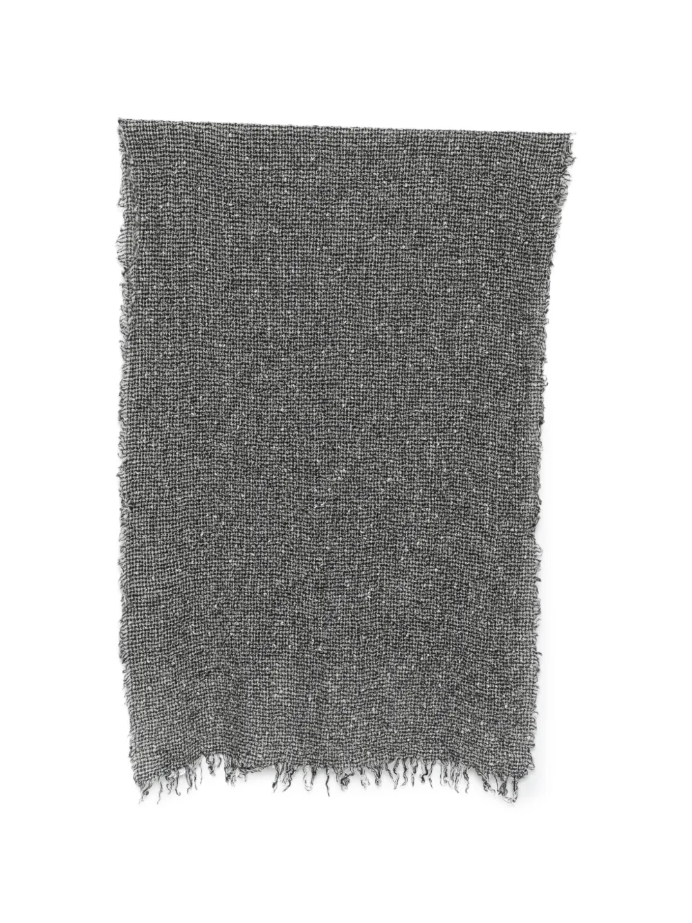 Faliero Sarti Marchetto fringed-edge textured scarf Grijs