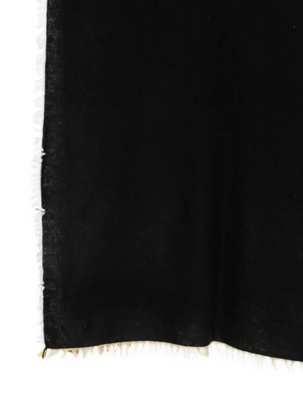 Faliero Sarti Addy frayed-edge scarf Zwart