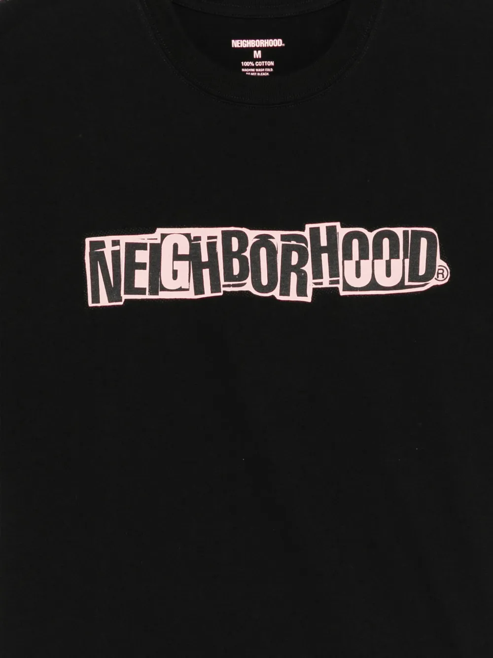Neighborhood T-shirt met logoprint Zwart