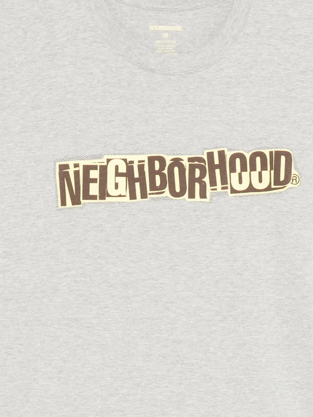Neighborhood logo-print T-shirt Grijs