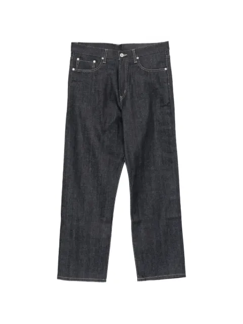 Neighborhood embroidered-logo straight-leg jeans