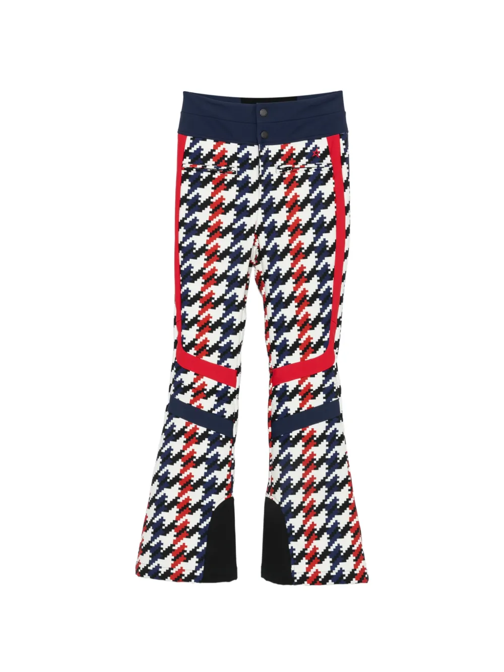 Perfect Moment Aurora houndstooth-print ski pants – White