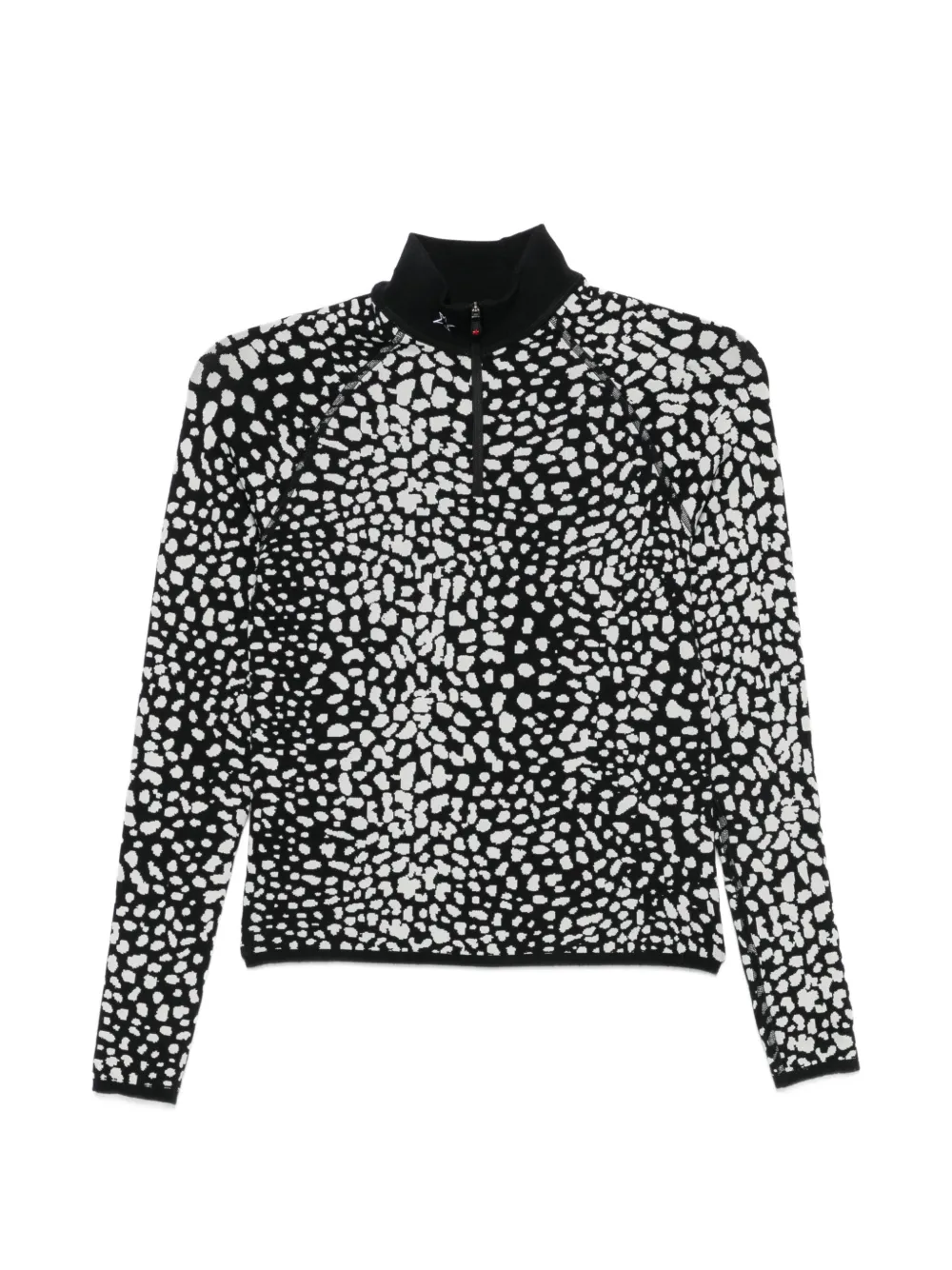 Perfect Moment leopard-print jacquard top