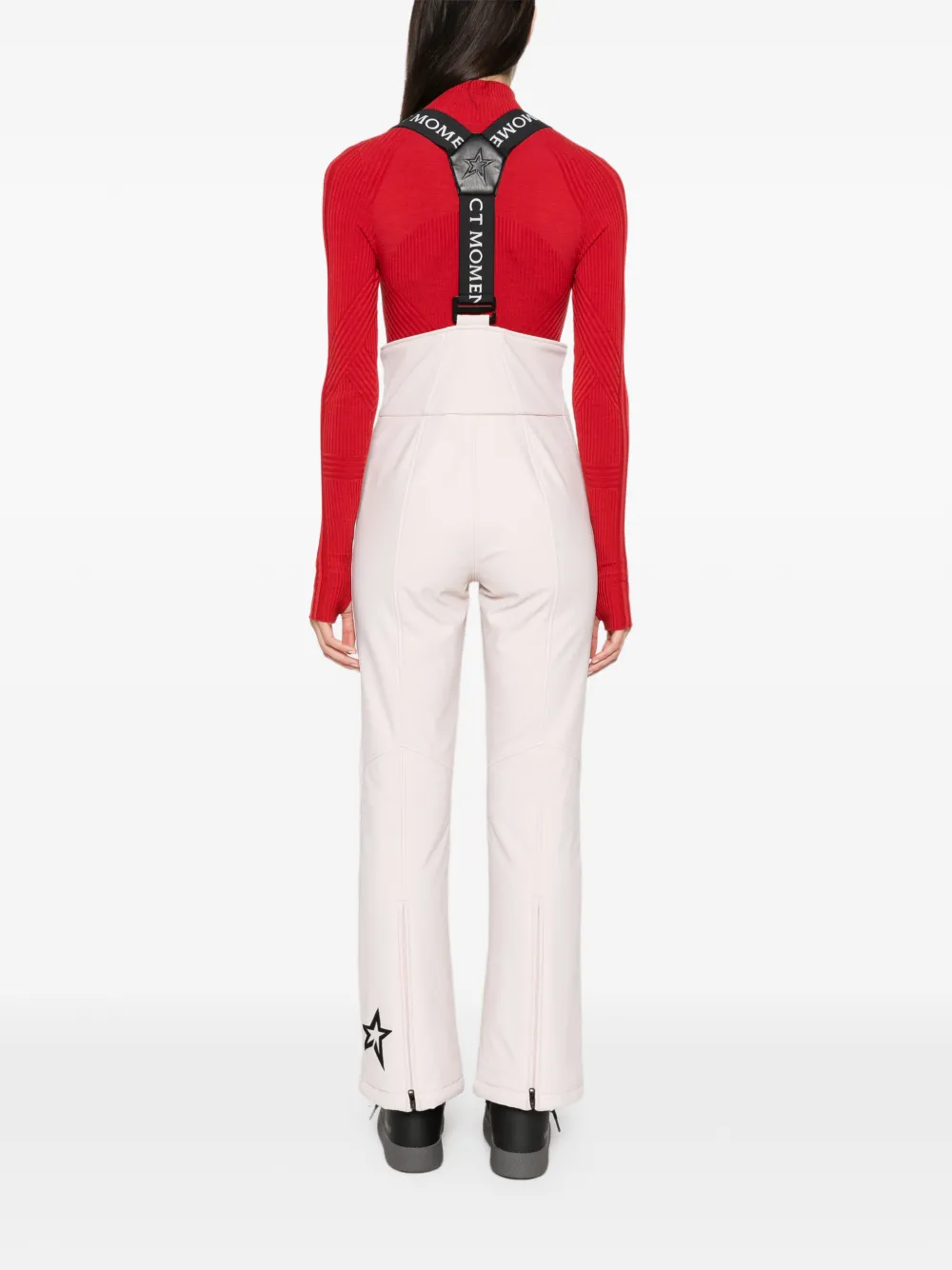 Perfect Moment Slalom logo-strap ski pants Roze
