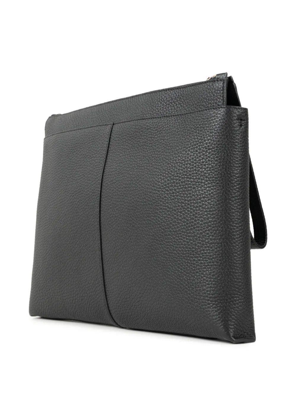 Tod's Bewerkte clutch met logopatch Zwart