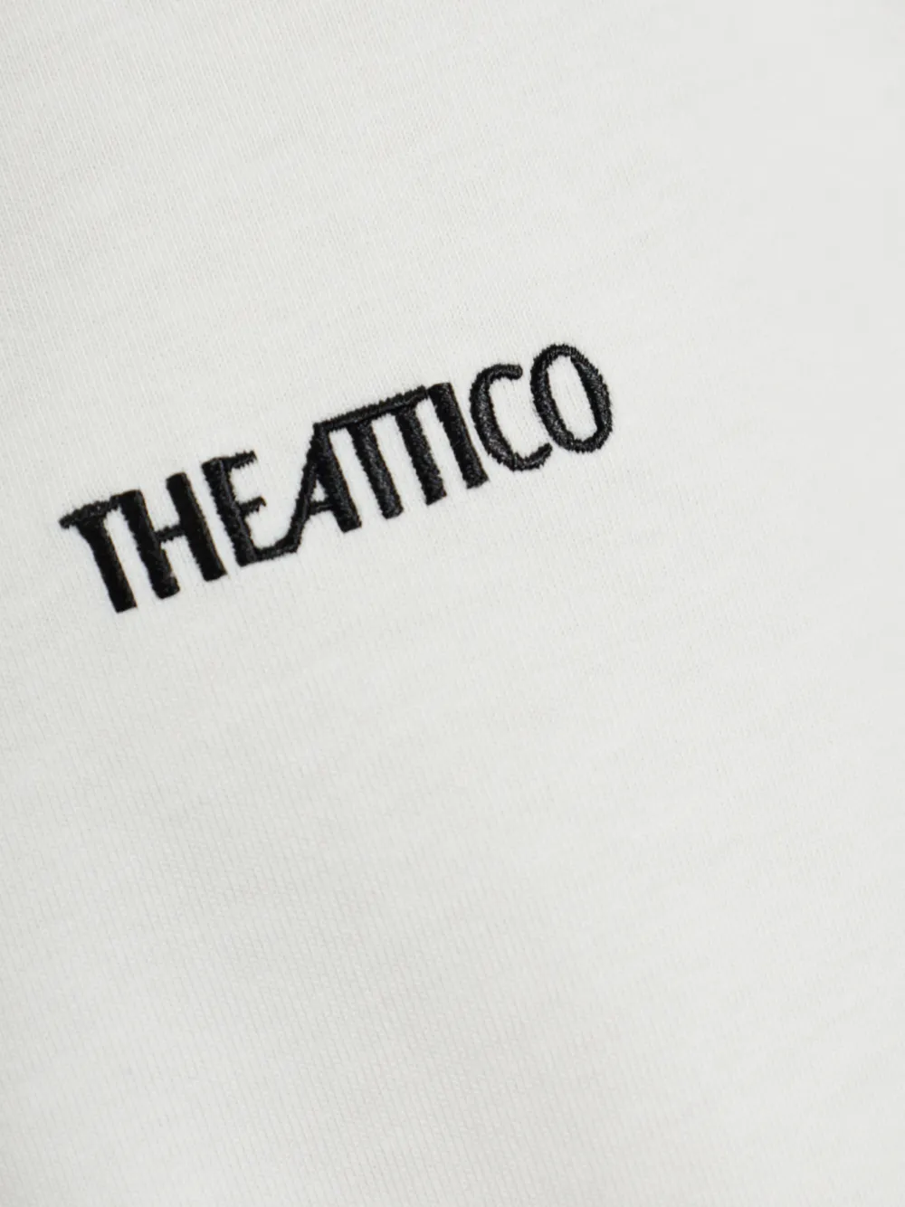 The Attico T-shirt met geborduurd logo en schoudervulling Wit