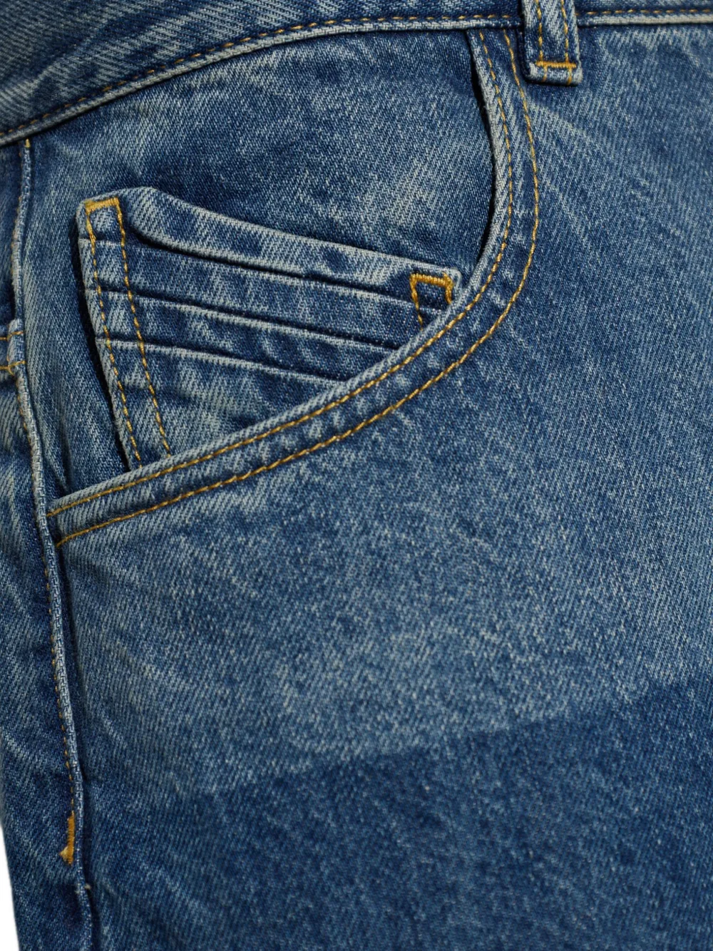 The Attico Deep Blue jeans Blauw