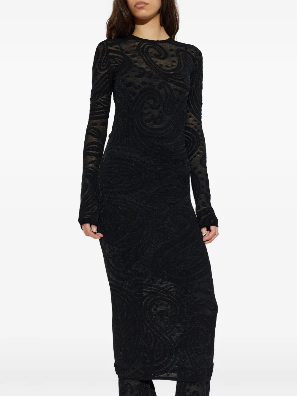 ETRO Jurk met lange mouwen Zwart