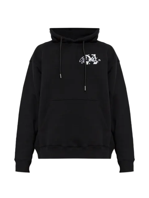 Off-White logo-print drawstring hoodie