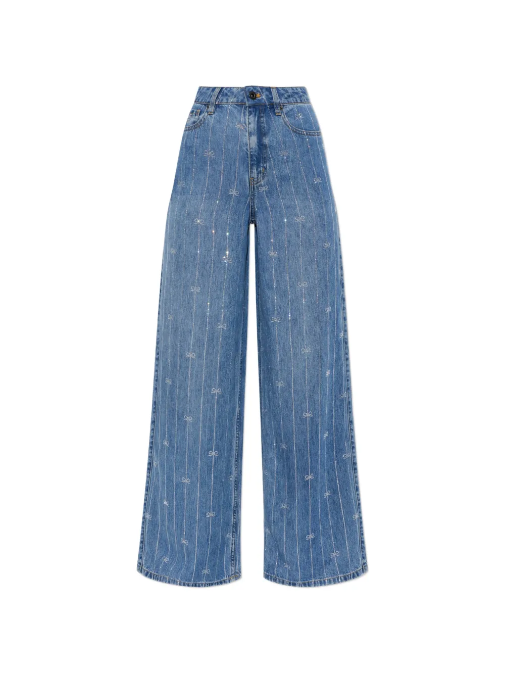 Self-Portrait sequin-embellished jeans - Blu