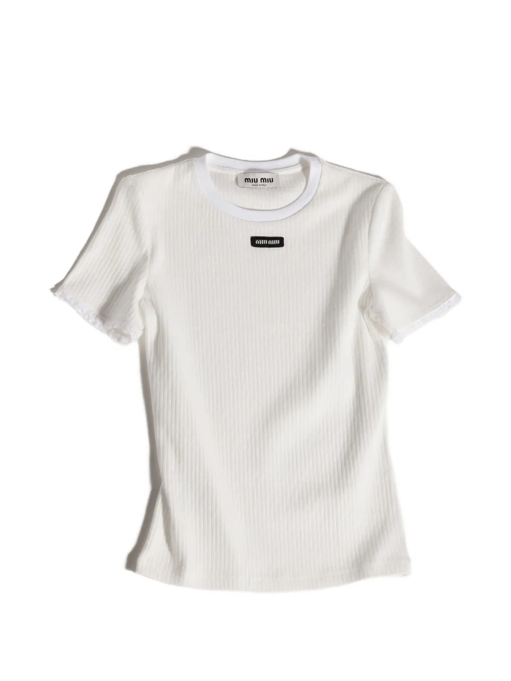 Miu Miu cotton T-shirt - Bianco