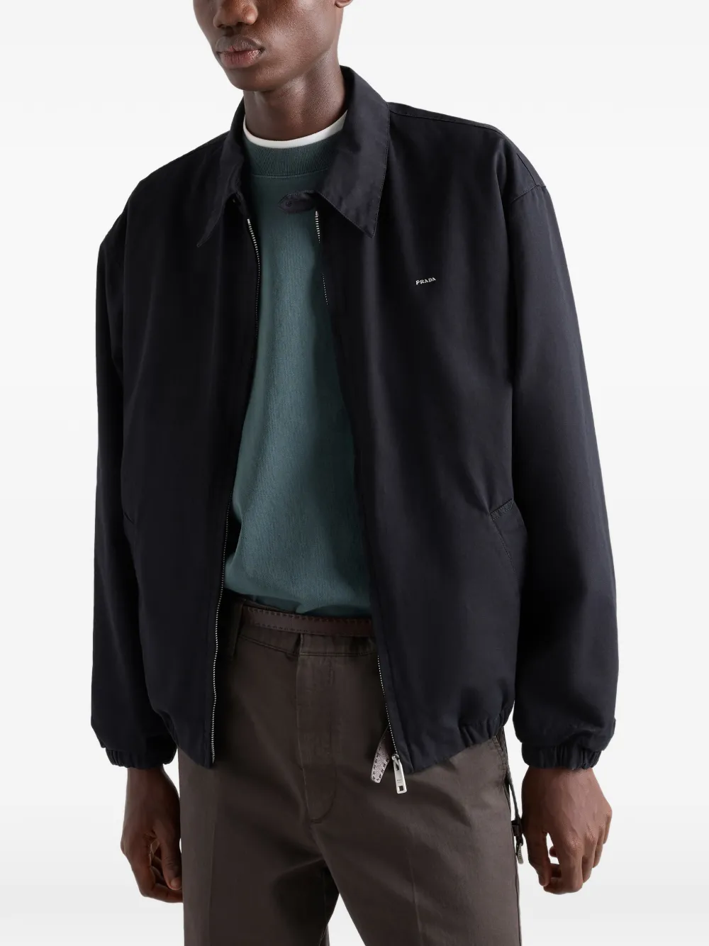 Prada Cotton T-shirt In Green