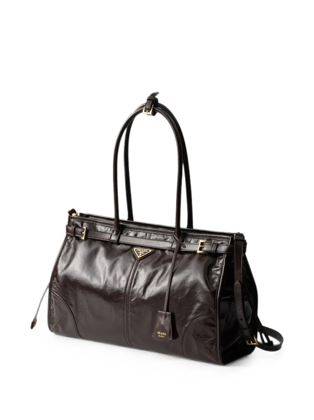 Prada Grote Bonnie handtas Bruin