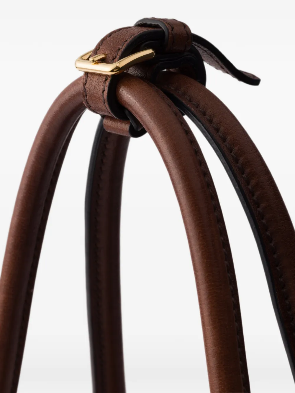 Prada Grote Signet shopper Bruin
