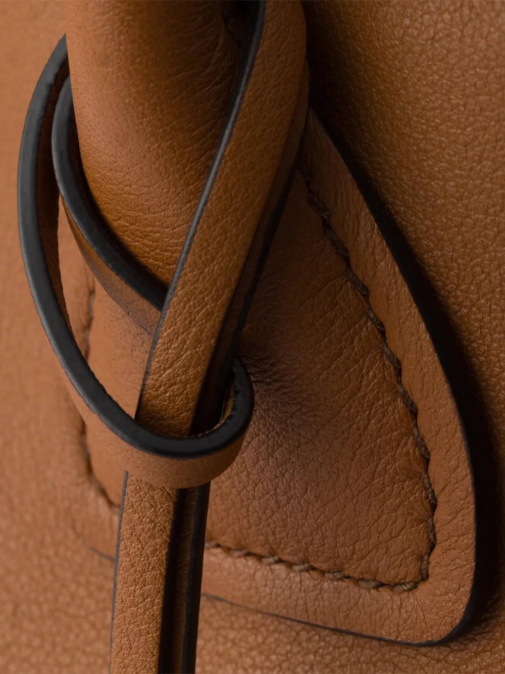 Prada Leren shopper Bruin