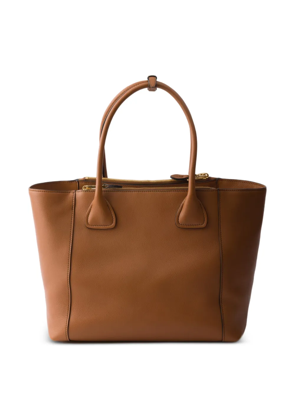 Prada Leren shopper Bruin