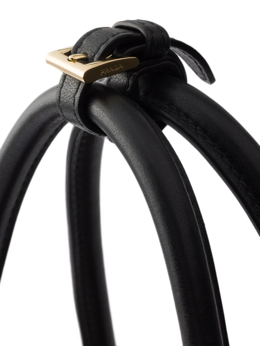 Prada Leren shopper Zwart