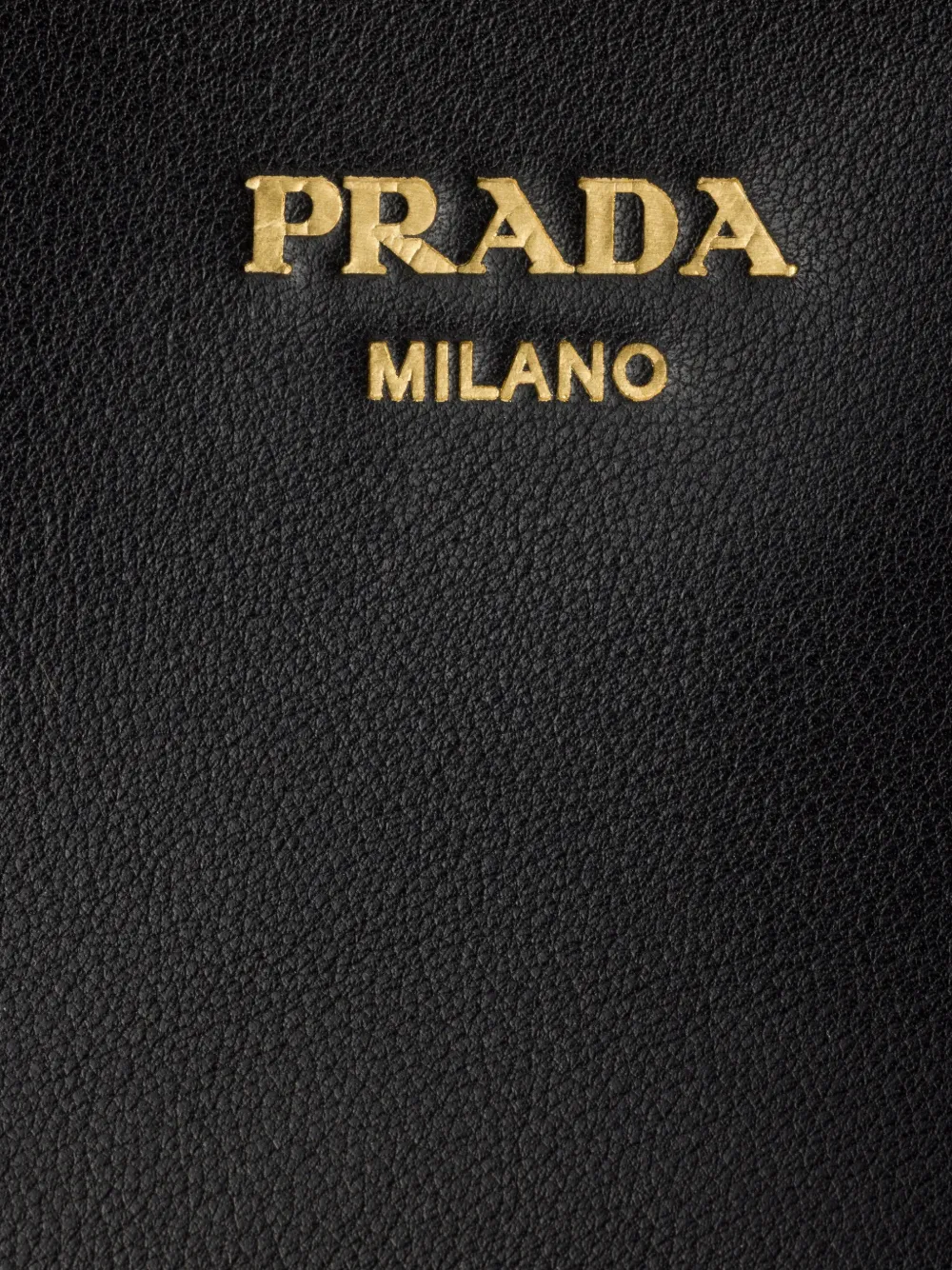 Prada Leren shopper Zwart