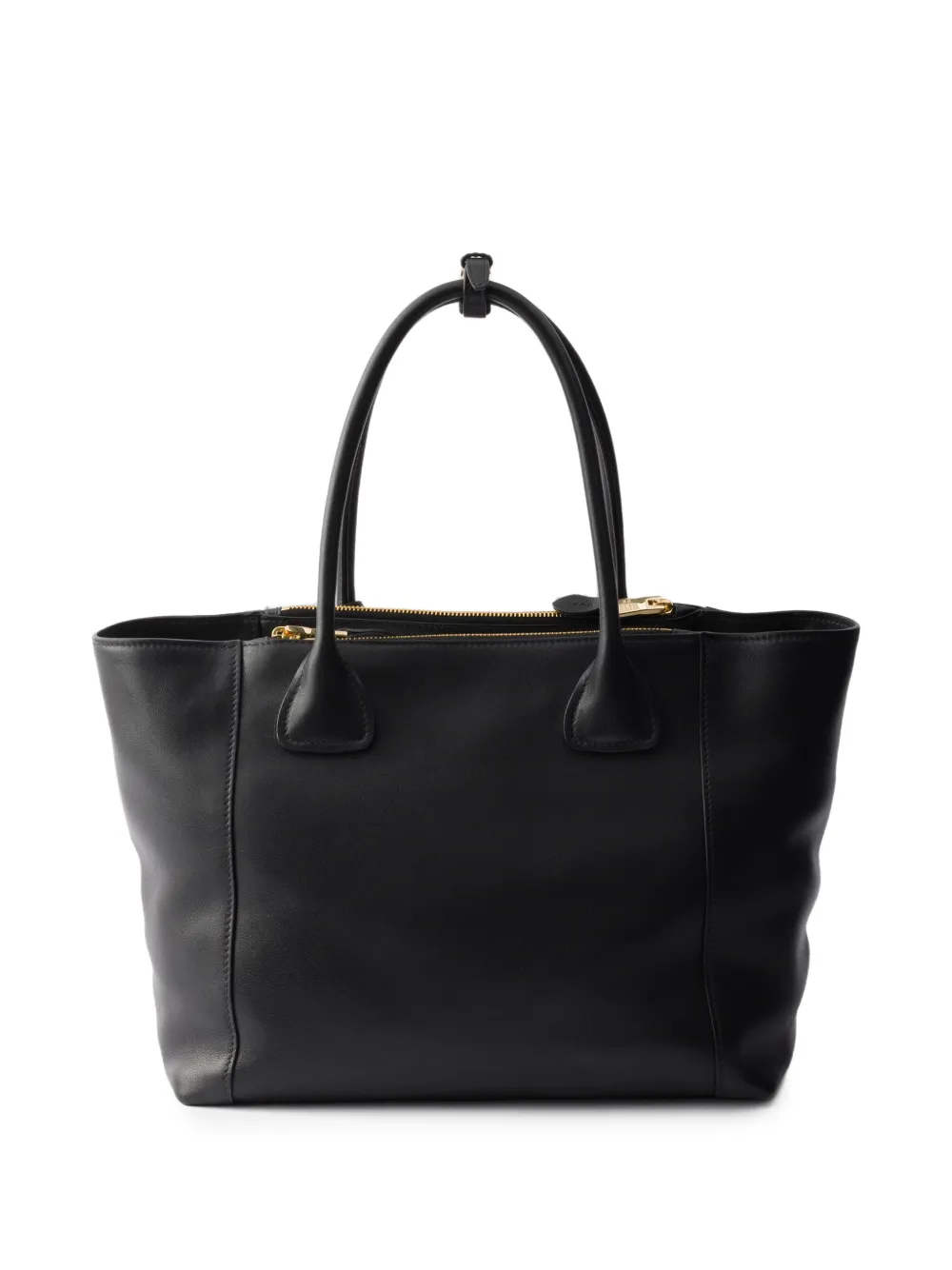 Prada Leren shopper Zwart