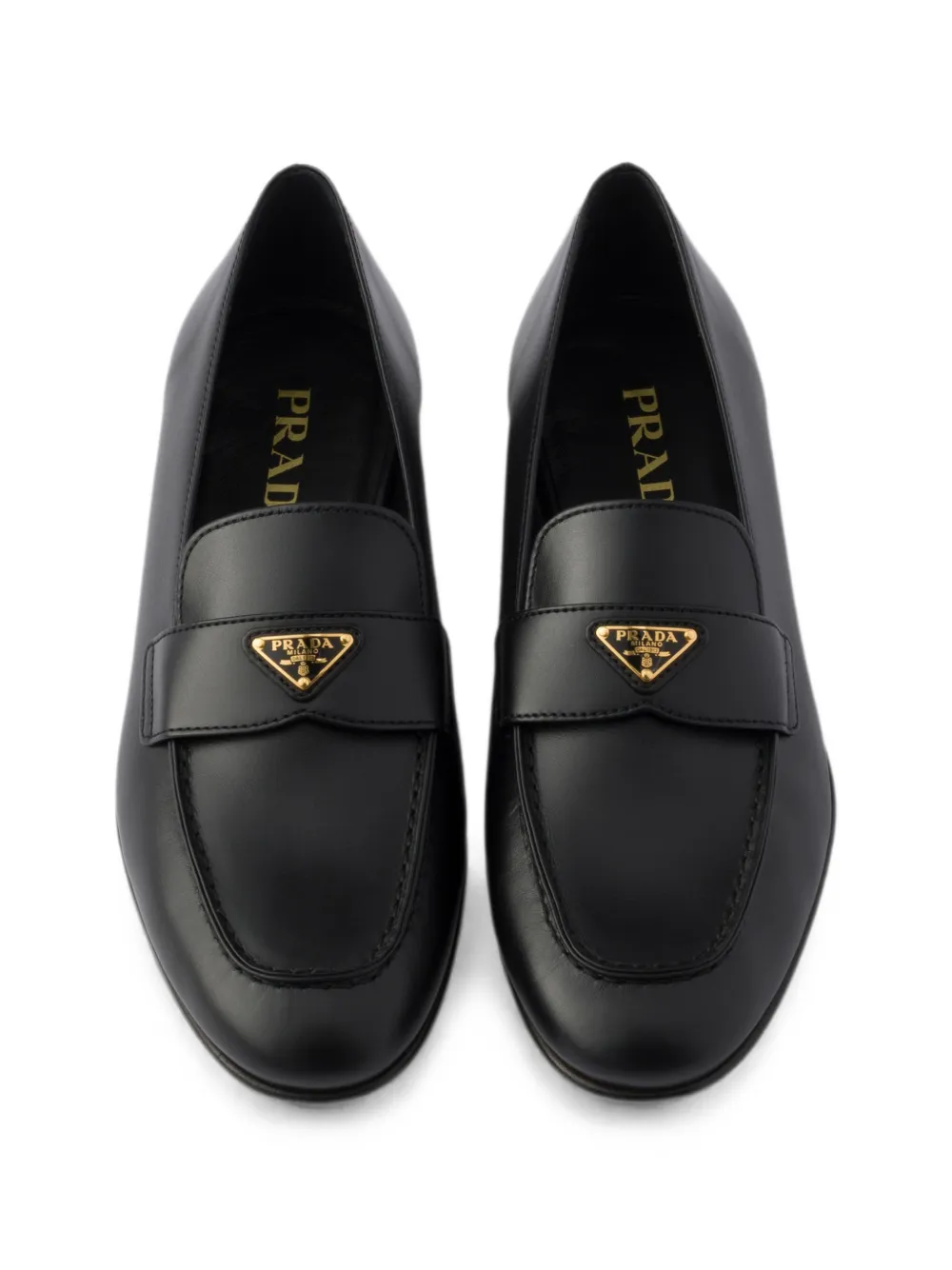 Prada Leather loafers Zwart