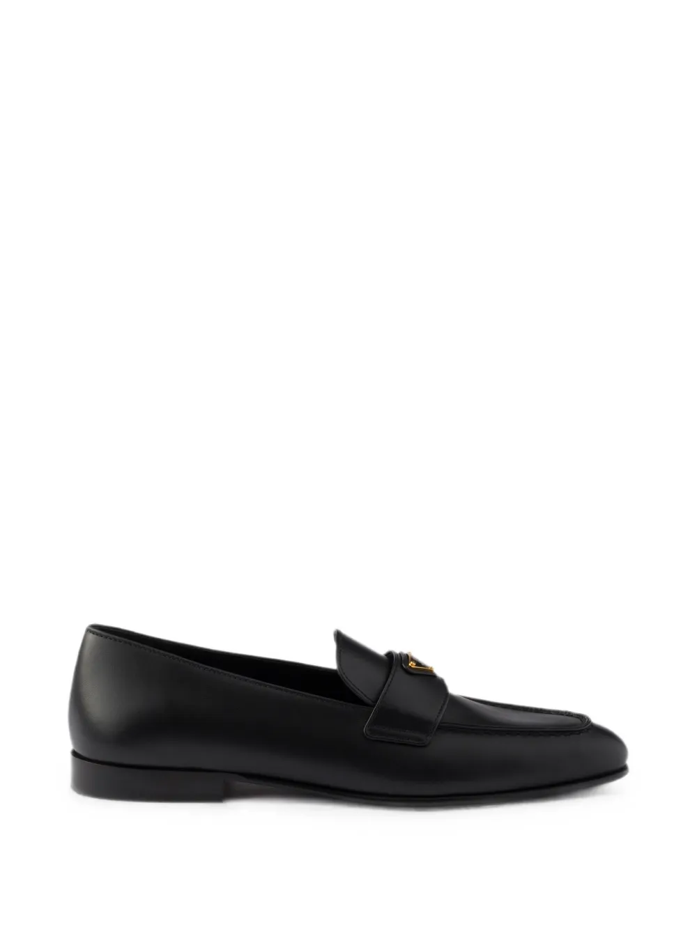 Prada Leather loafers Zwart