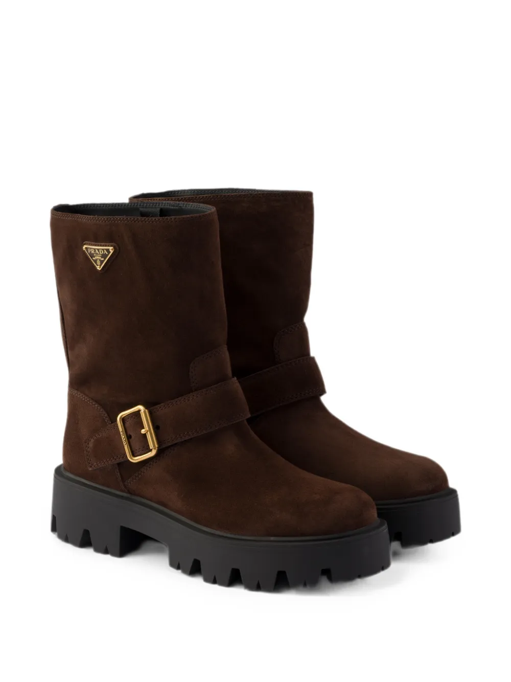 Prada suede boots Bruin
