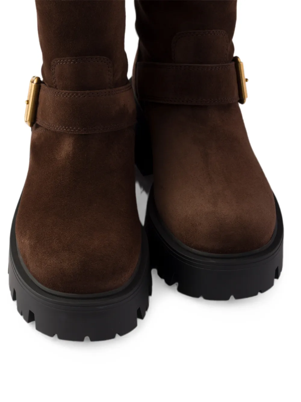 Prada suede boots Bruin