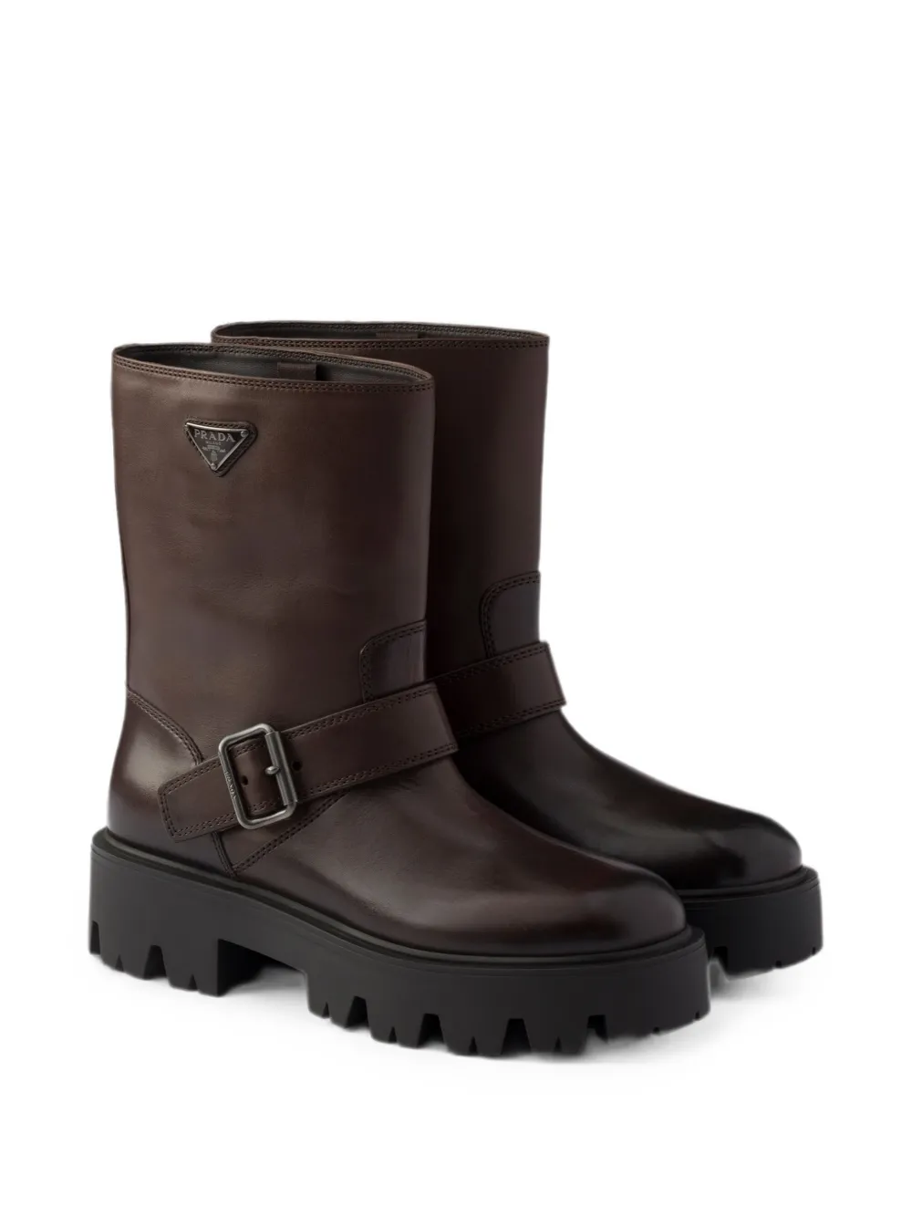 Prada Leather booties Bruin