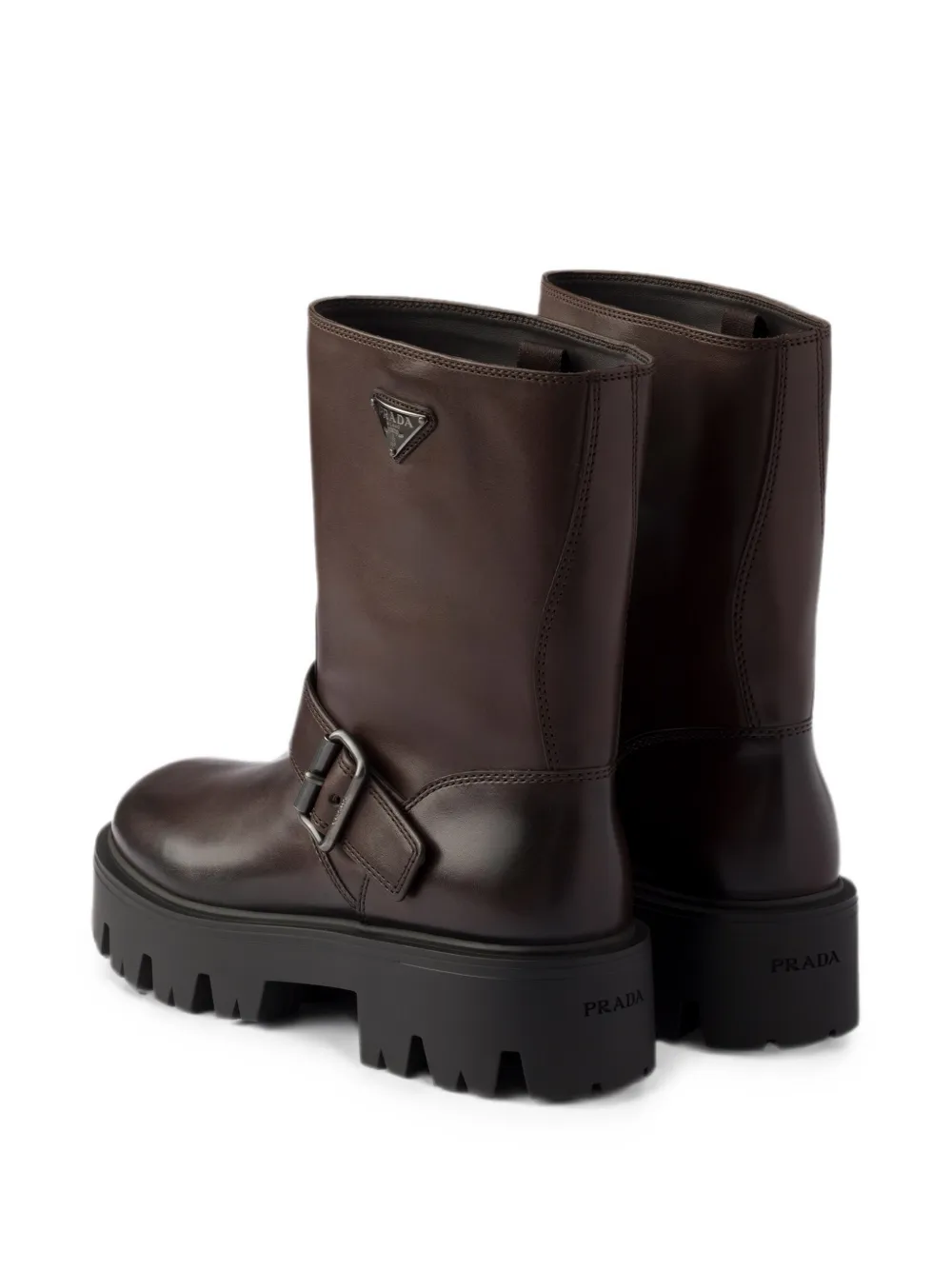 Prada Leather booties Bruin