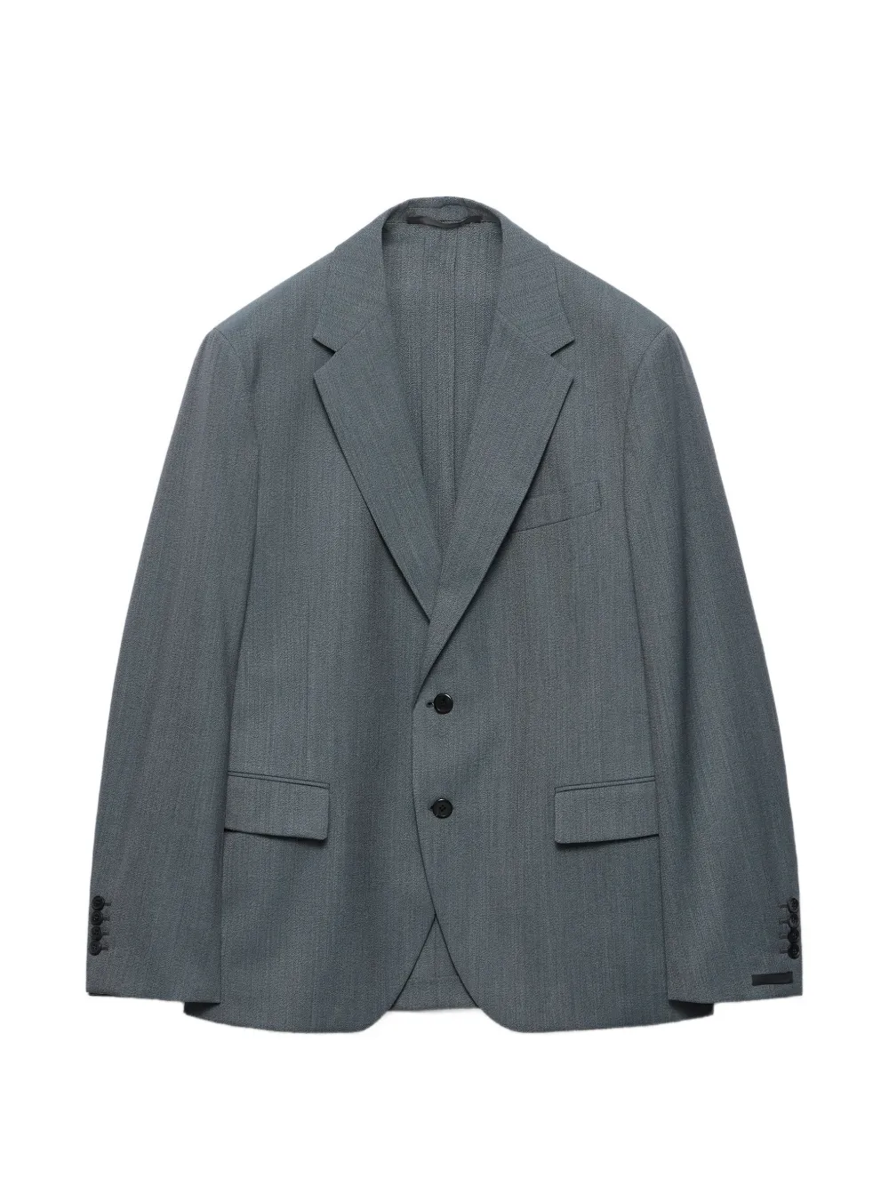 Prada single-breasted wool blazer - Grey